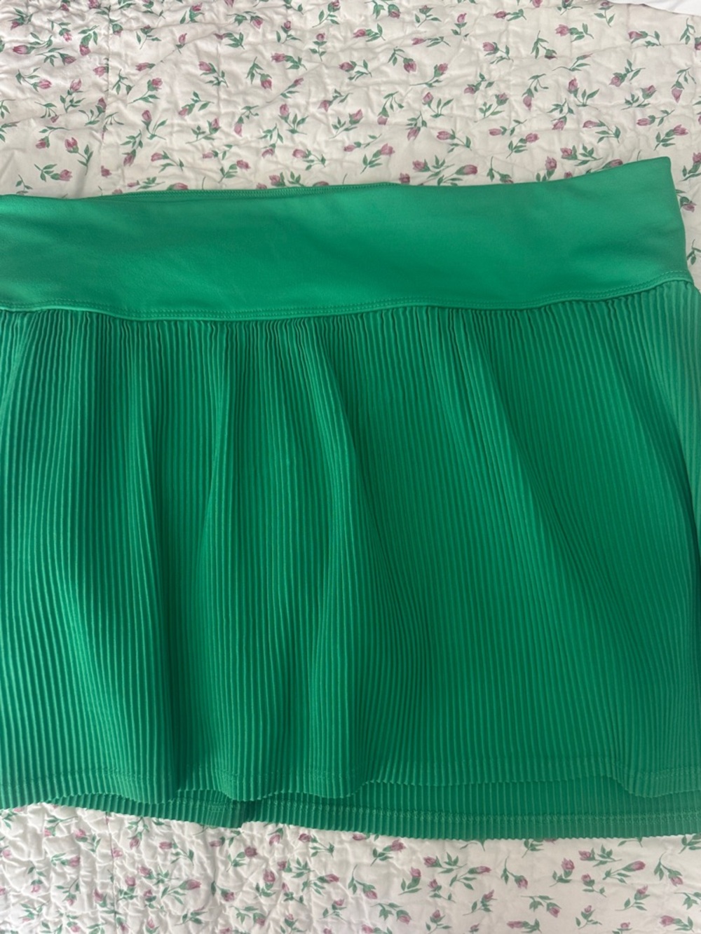 all in motion Green Pleated Mini Skirt